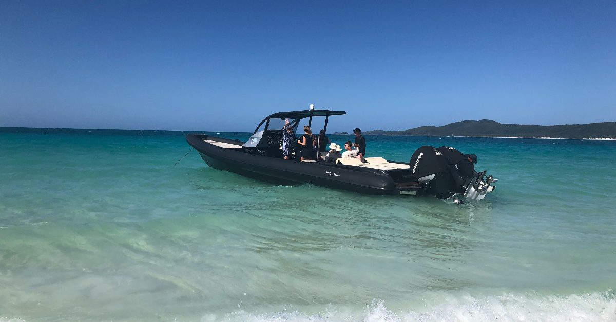 Dancing CEO's Adagold Whitsundays Winners Travel to Whitehaven Beach on the Ocean Dynamics Venom